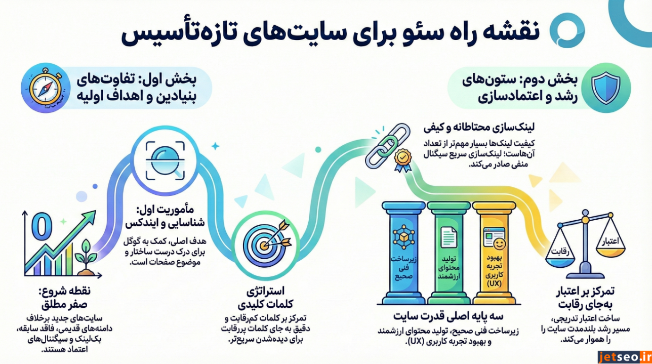 سئو سایت تازه ‌تأسیس